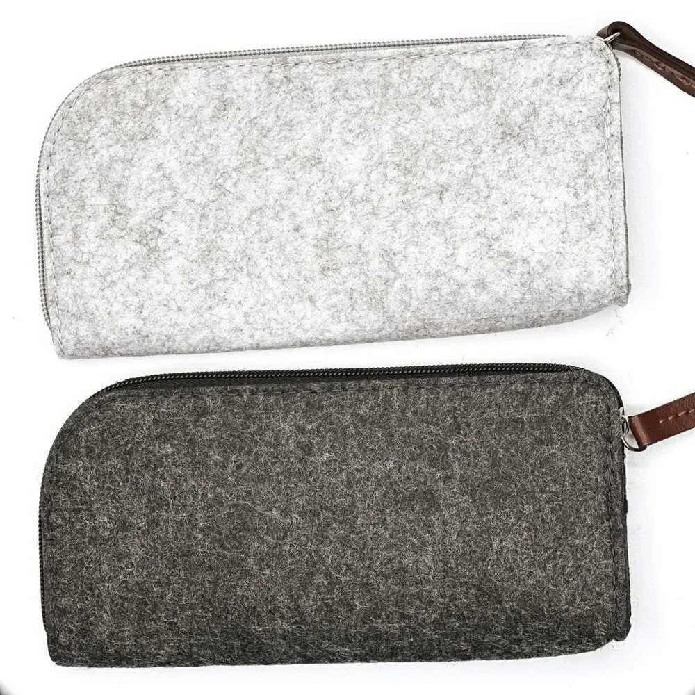 Set of Two Felt Pencil/Brush Bags